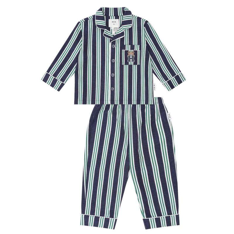 Huxbaby Classic Stripe Flannel Pj Set image number 0